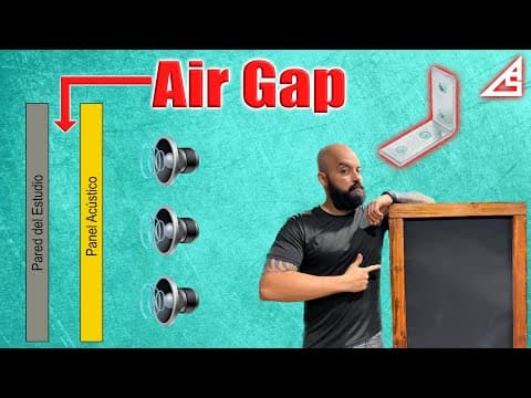 Cómo crear el Espacio de Aire entre tus Paneles Acústicos (Air Gap)